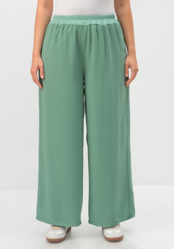 Брюки с резинкой на талии прямые шир.  580, рис. 12