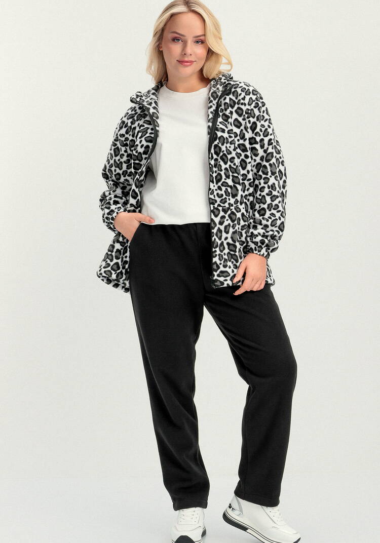 Брюки прямые из флиса на резинке шир.  750, рис. 17