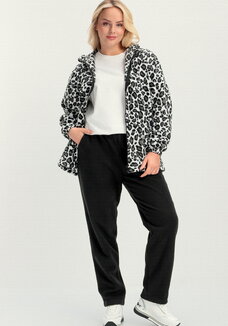 Брюки прямые из флиса на резинке