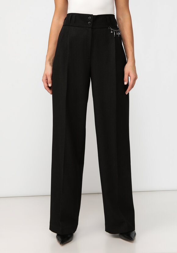 Брюки со стрелками и декором шир.  580, рис. 4