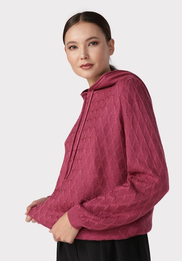 Джемпер женский с капюшоном шир.  580, рис. 6