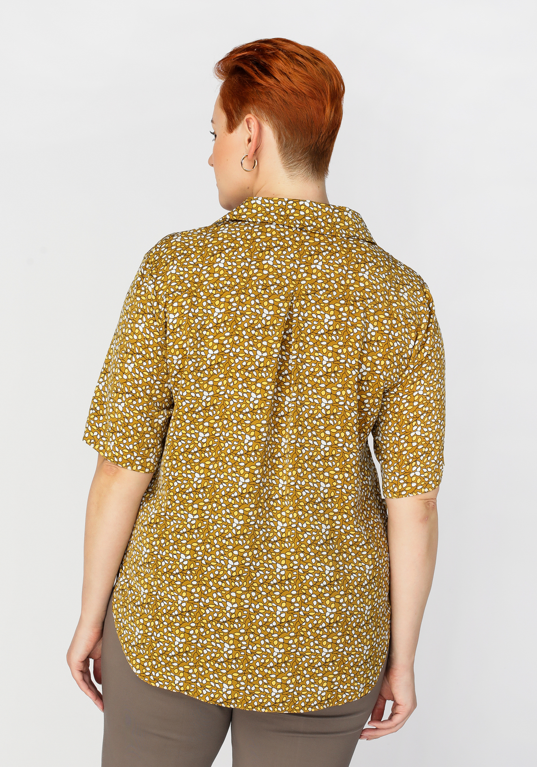 Блуза с цветочным принтом "Лейла", размер 54 - фото 9