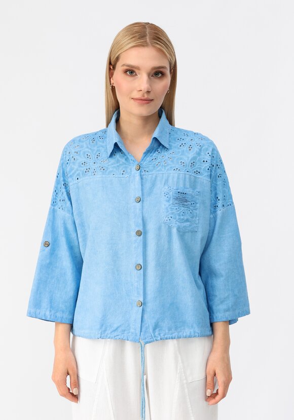 Рубашка с отложным воротником шир.  580, рис. 14