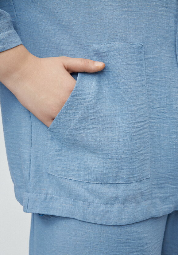 Пыльник изо льна на молнии шир.  580, рис. 17