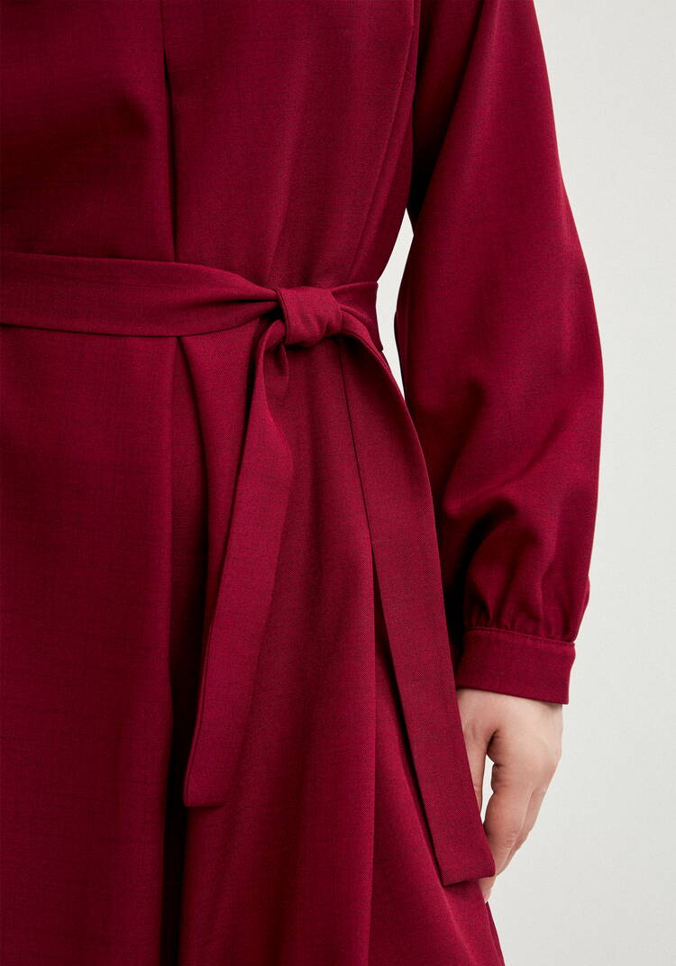 Платье свободного кроя с кружевным воротником шир.  750, рис. 6