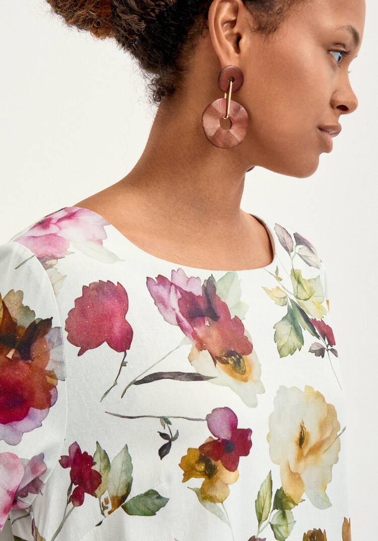 Платье свободного кроя изо льна шир.  750, рис. 14