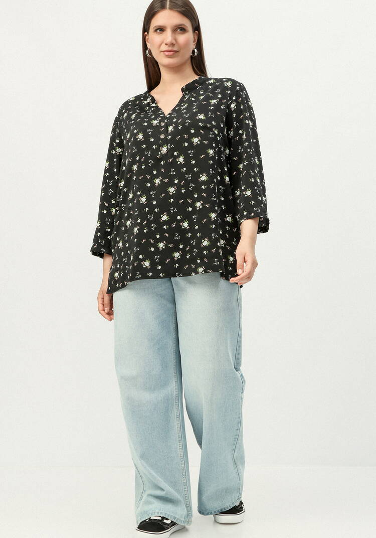 Блуза на пуговицах и разрезами по бокам шир.  750, рис. 25