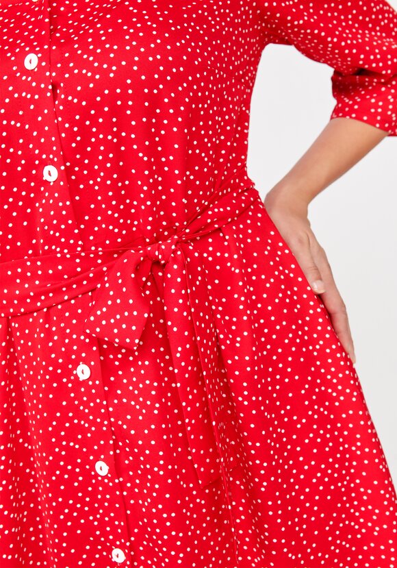 Платье-рубашка в горошек Полькадот шир.  580, рис. 10