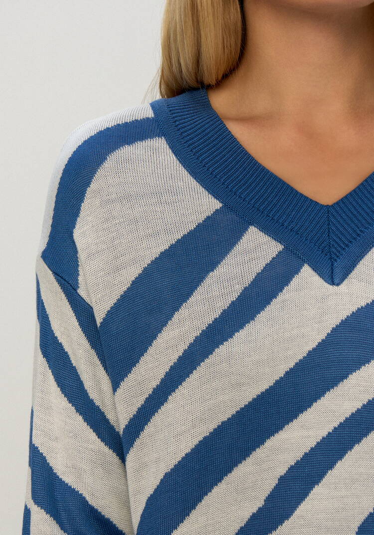 Джемпер с принтом зебра шир.  750, рис. 49