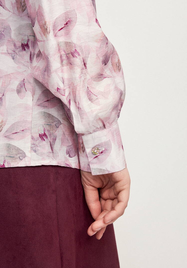 Блуза с бантом по вороту Эмма шир.  750, рис. 14