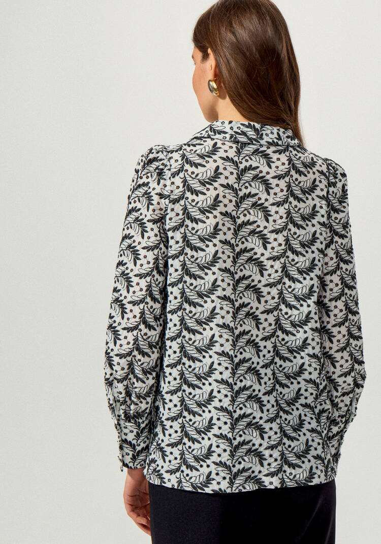 Блуза с английским воротником из шитья шир.  750, рис. 3