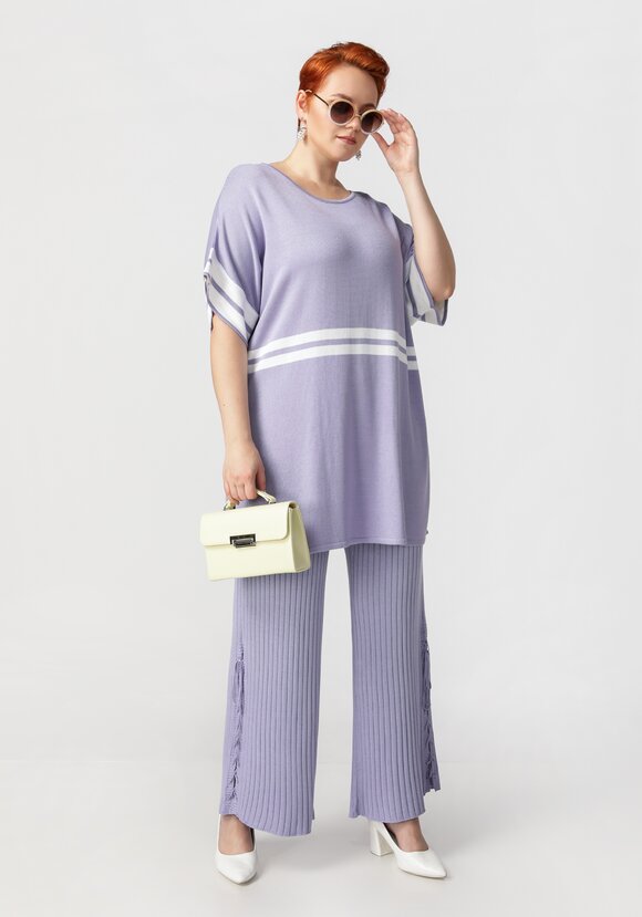 Туника с эффектными полосами шир.  580, рис. 6