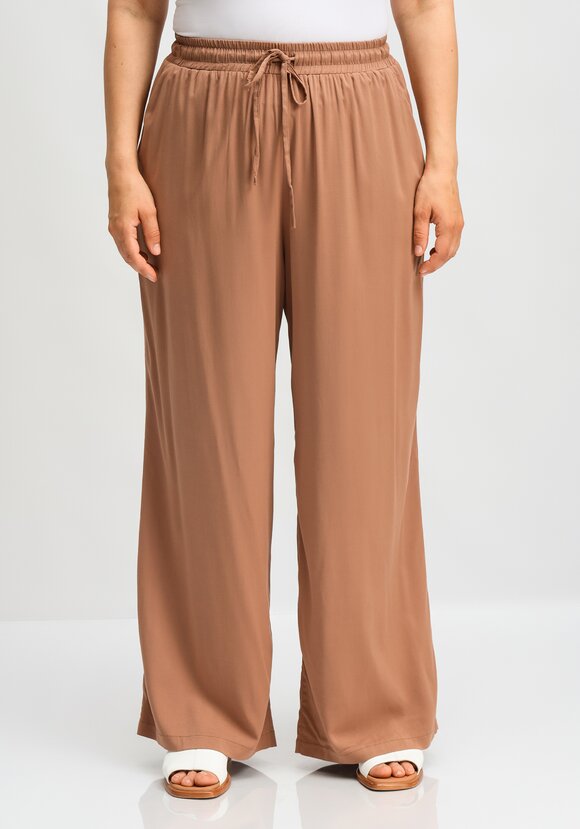 Брюки палаццо с резинкой на поясе шир.  580, рис. 28