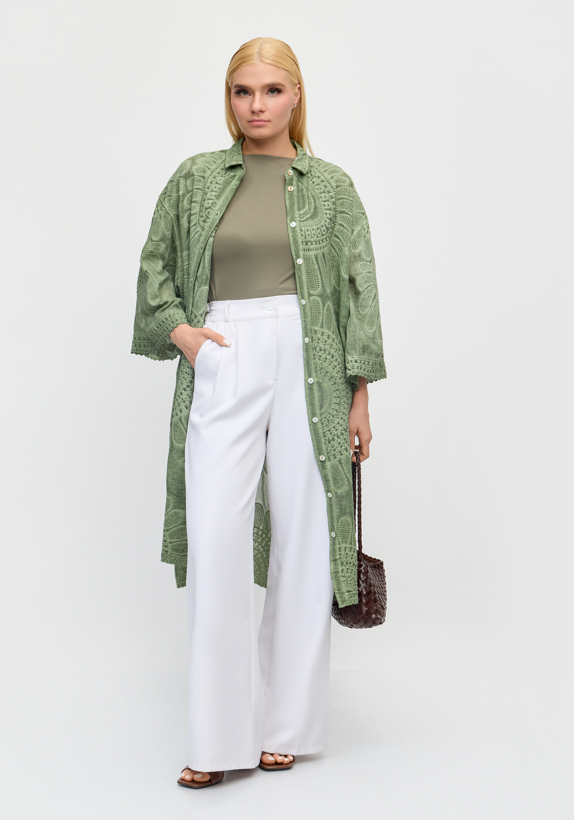 Рубашка-туника с вышивкой Романтика лета