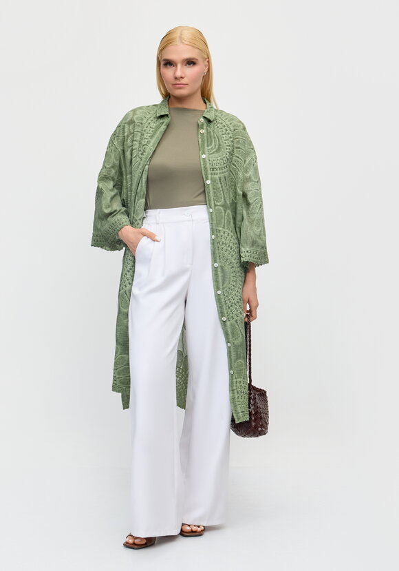 Рубашка-туника с вышивкой Романтика лета шир.  580, рис. 4