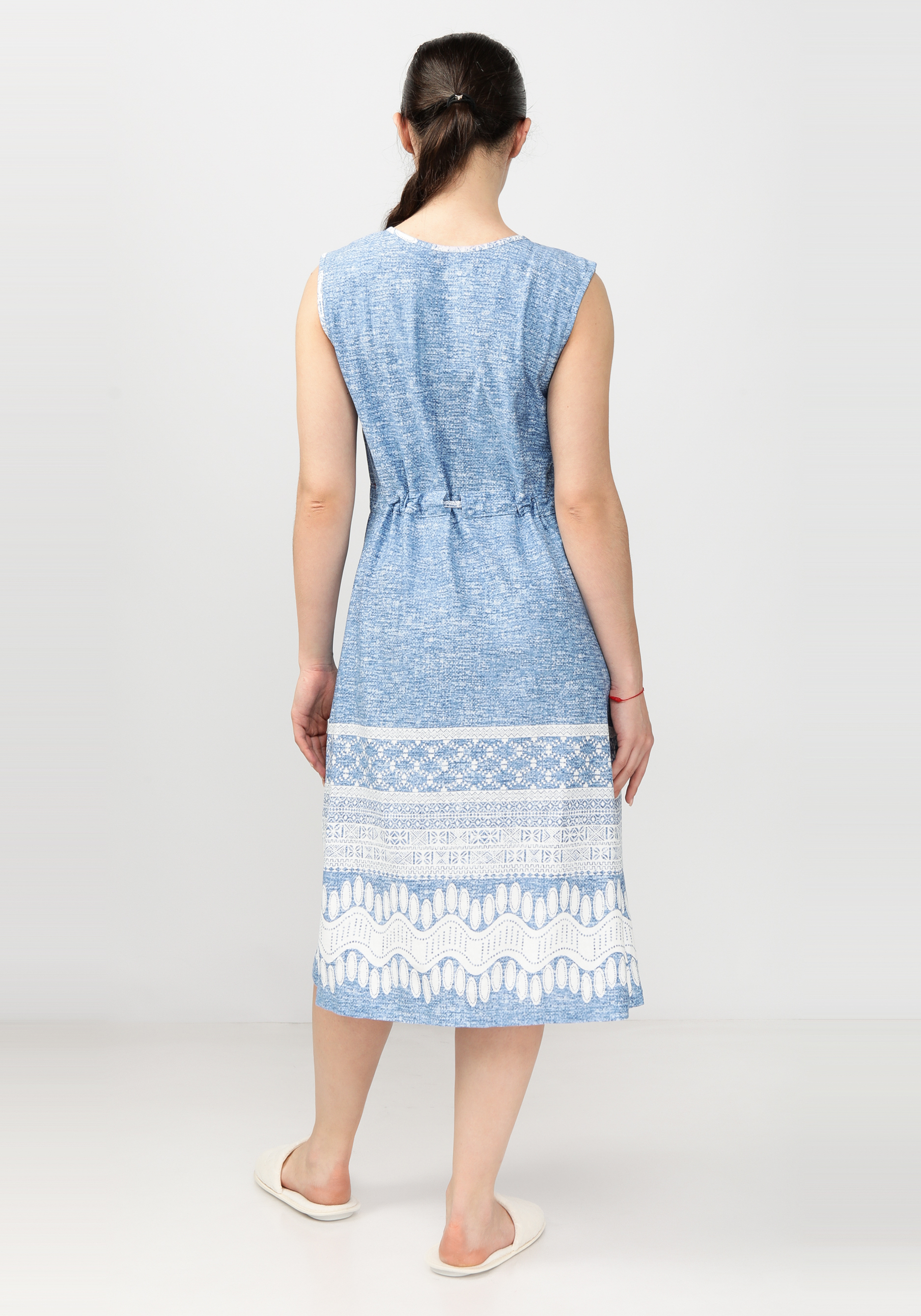Платье летнее "Амелия" Алтекс, цвет синий, размер 58 - фото 2
