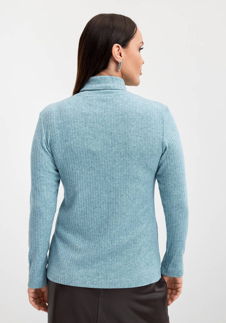 Джемпер с вывязанными косами Камалия шир.  750, рис. 3