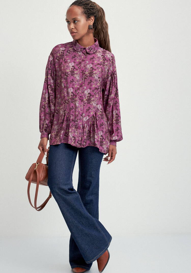 Блуза со сборкой в рельефах шир.  750, рис. 8