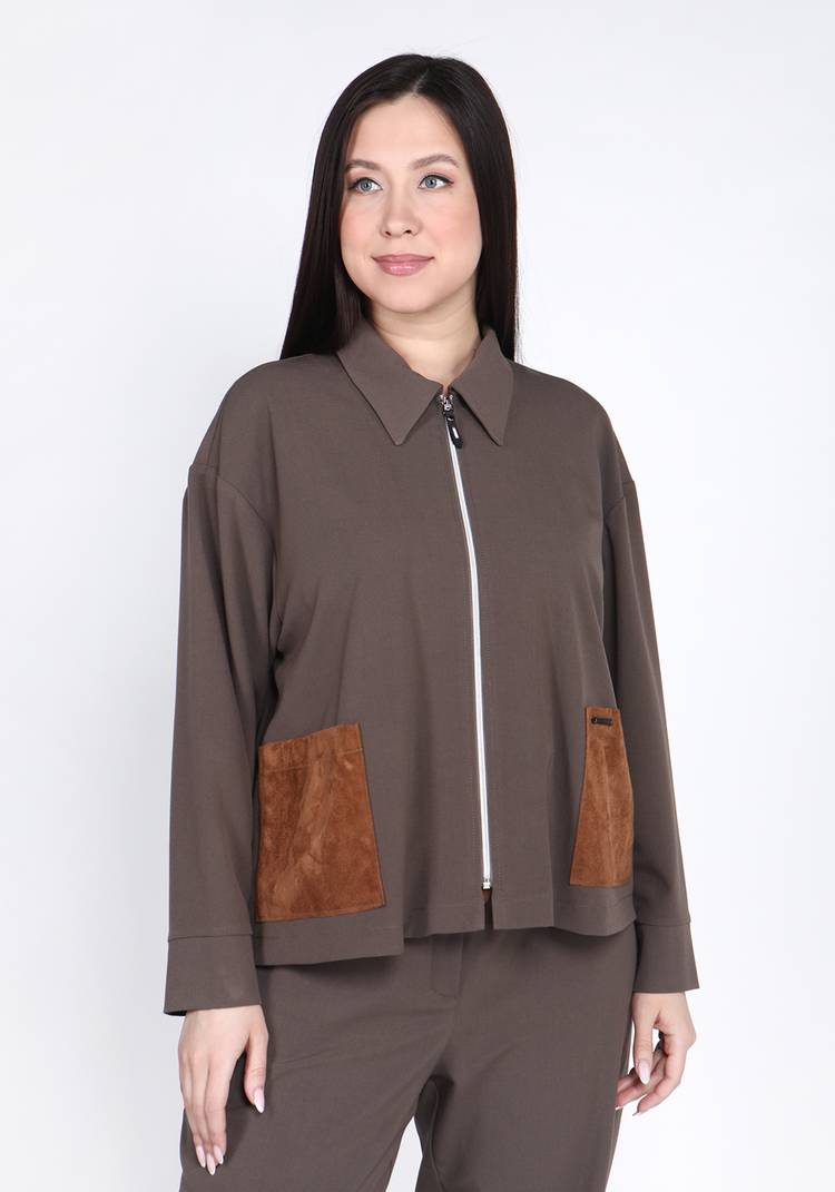 Жакет Мирель на молнии шир.  750, рис. 5