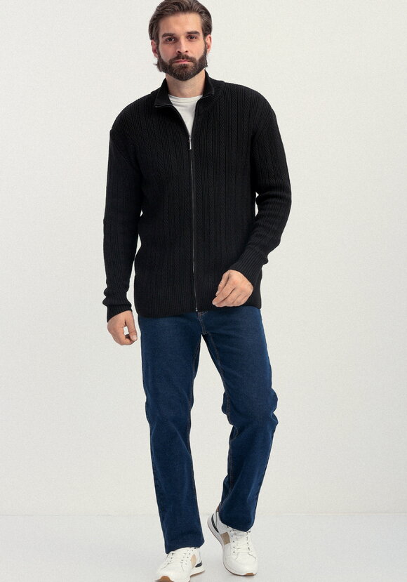 Кардиган на молнии с воротником-стойкой шир.  580, рис. 7