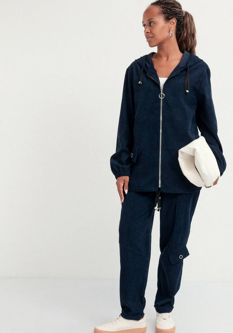 Куртка вельветовая с капюшоном на молнии шир.  750, рис. 34