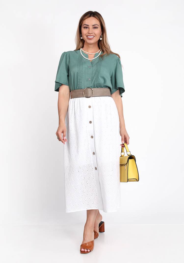 Блуза однотонная легкая шир.  750, рис. 11