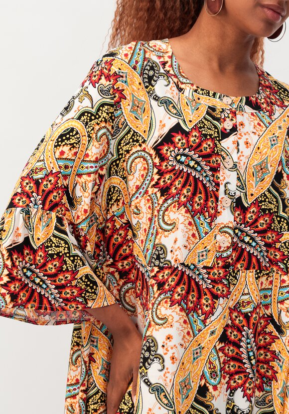 Платье свободного силуэта с рюшей по рукавам шир.  580, рис. 13