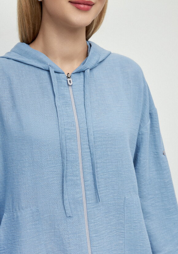 Пыльник изо льна на молнии шир.  580, рис. 14