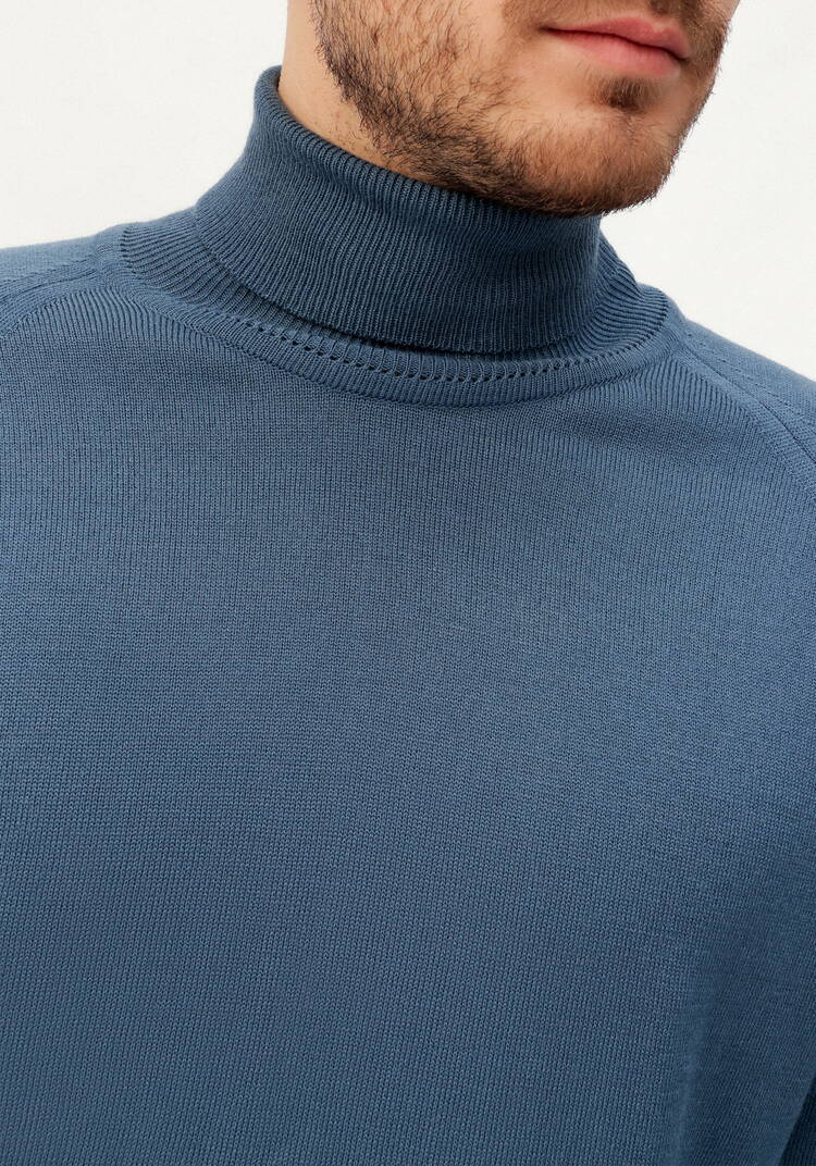 Джемпер вязаный с высокой горловиной шир.  750, рис. 12