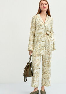 Брюки из льна пpямые