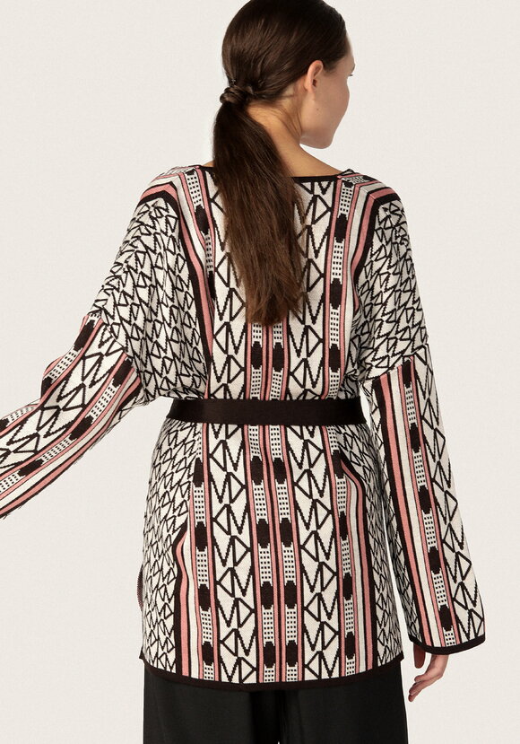 Кардиган женский под пояс шир.  580, рис. 3