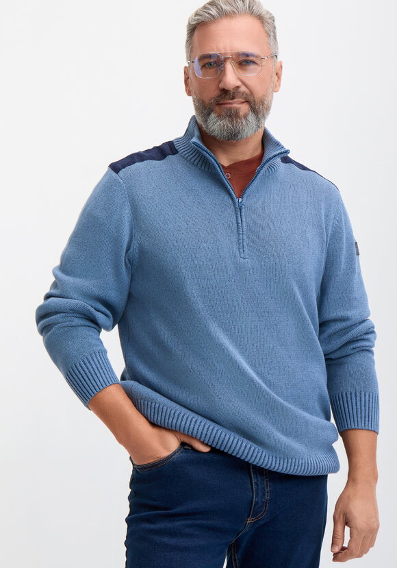 Свитер с воротником на молнии Тимур шир.  580, рис. 7