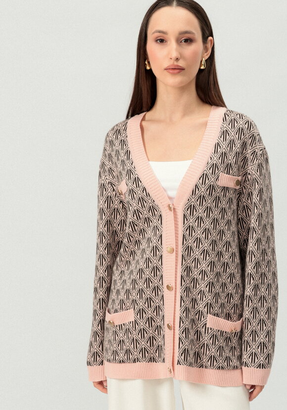 Кардиган удлиненный с графичным орнаментом шир.  580, рис. 10