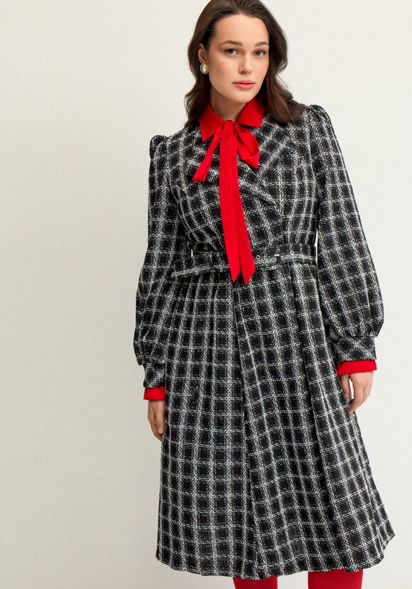 Платье с поясом с обтяжной пряжкой шир.  580, рис. 7