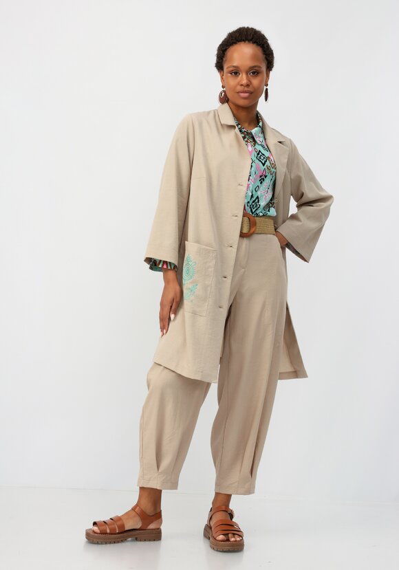 Кардиган с принтом на пуговицах шир.  580, рис. 10