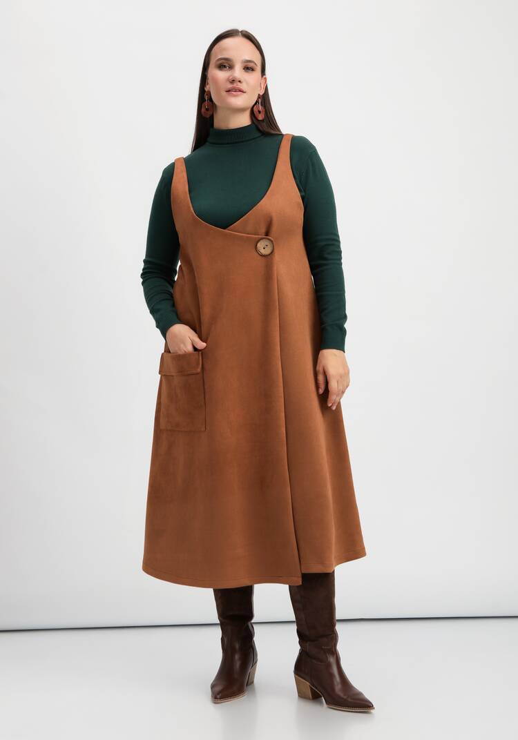 Сарафан оверсайз с накладным карманом шир.  750, рис. 9