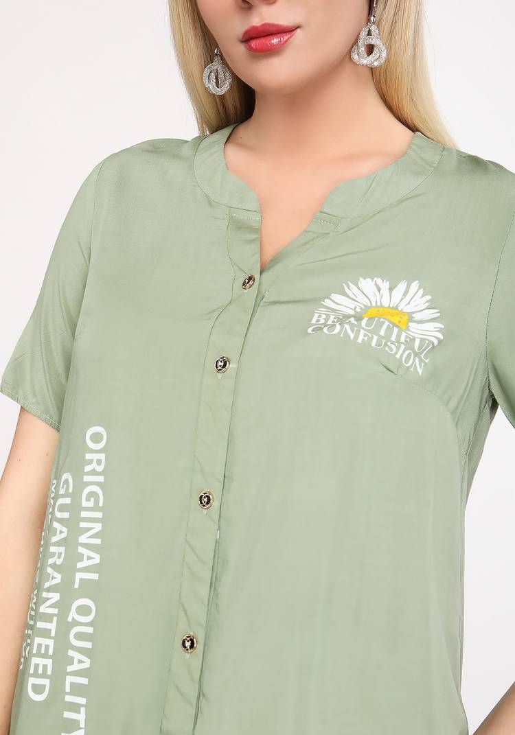 Блуза-рубашка Ромашковое счастье шир.  750, рис. 4