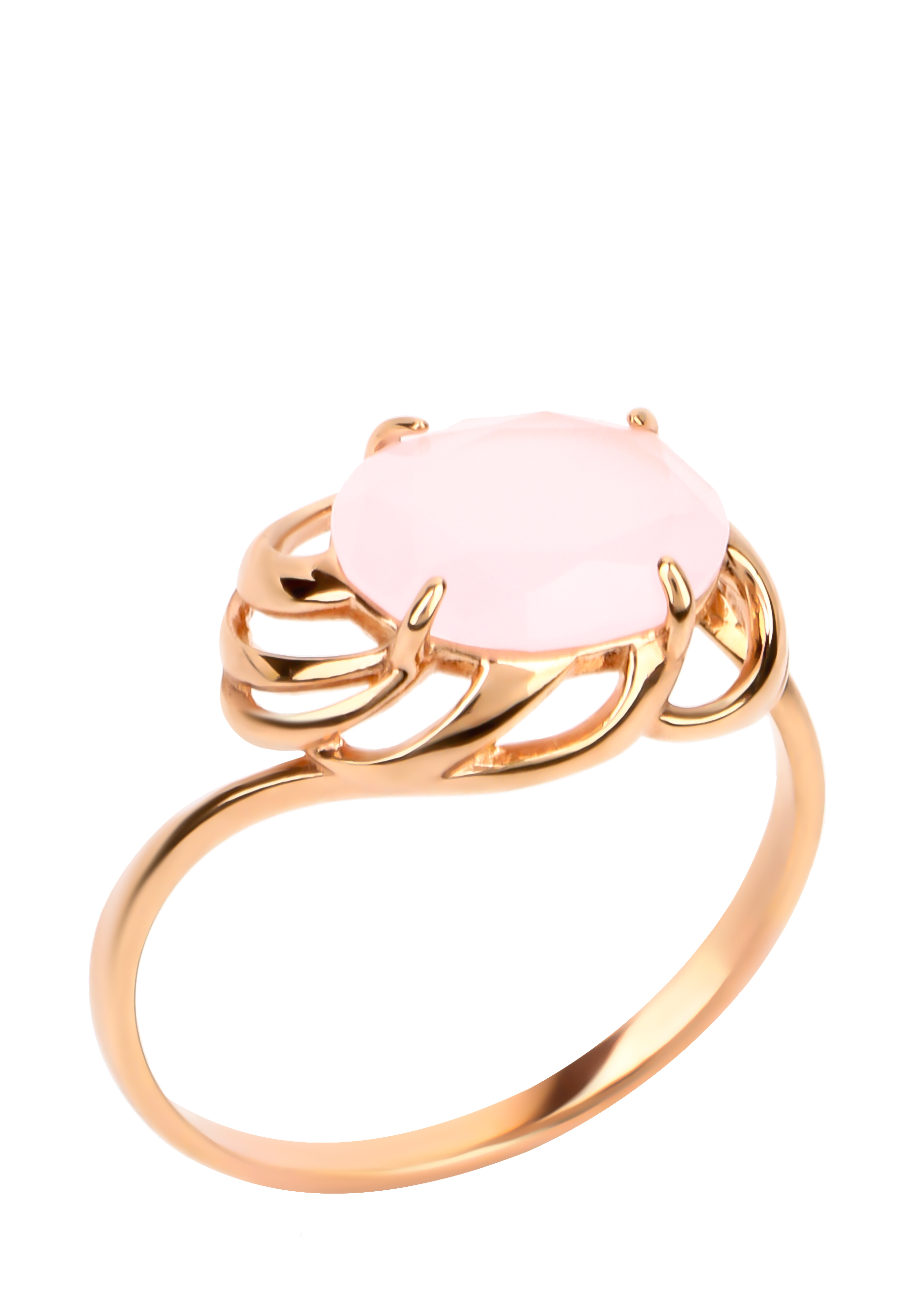 Кольцо серебряное "Розовый лед" Nouvelle, размер 18 - фото 1