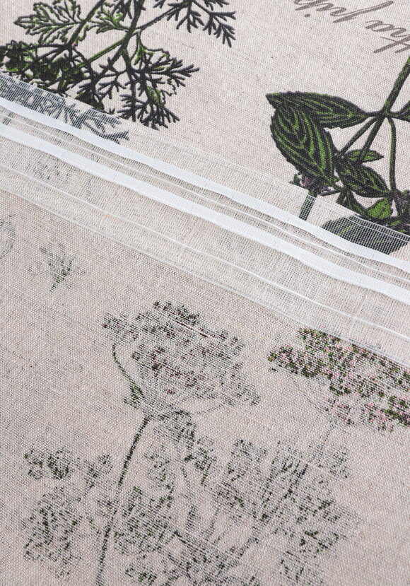 Штора льняная Ботаника шир.  580, рис. 9