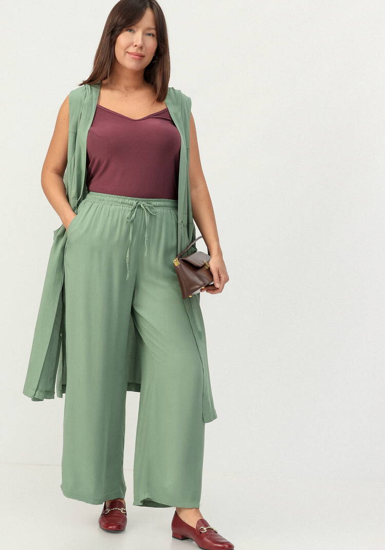 Брюки широкие на кулиске из штапеля шир.  750, рис. 27