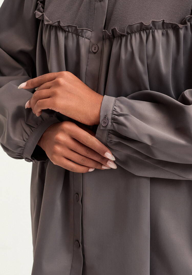 Блуза комбинированная с трикотажем шир.  750, рис. 14