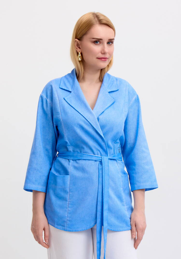 Жакет удлиненный прямого кроя шир.  750, рис. 10