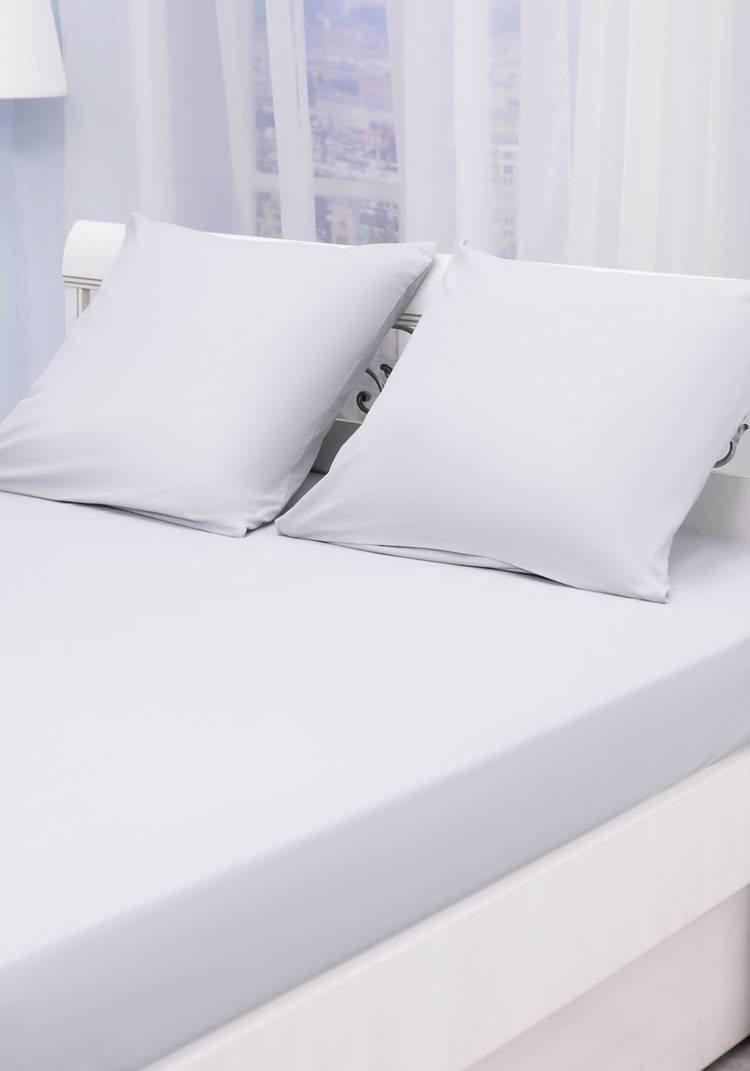 Простыня на резинке из поплина Облако снов шир.  750, рис. 5