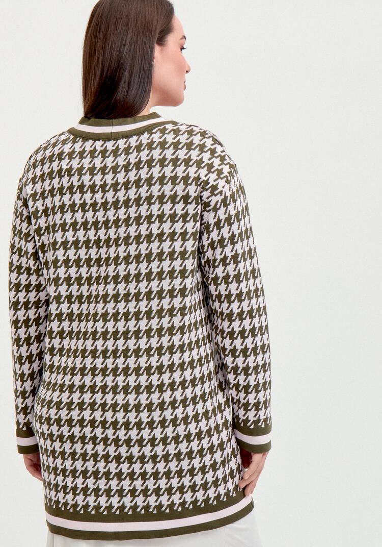 Кардиган Гусиная лапка шир.  750, рис. 3