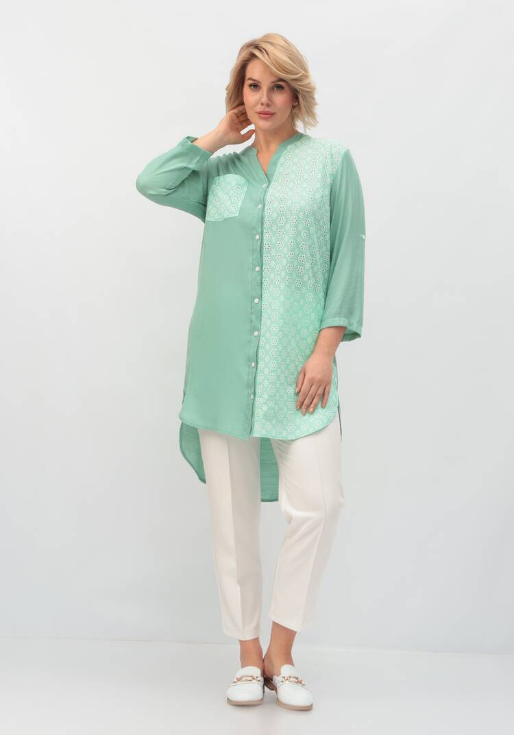 Рубашка удлиненная из хлопка шир.  750, рис. 26