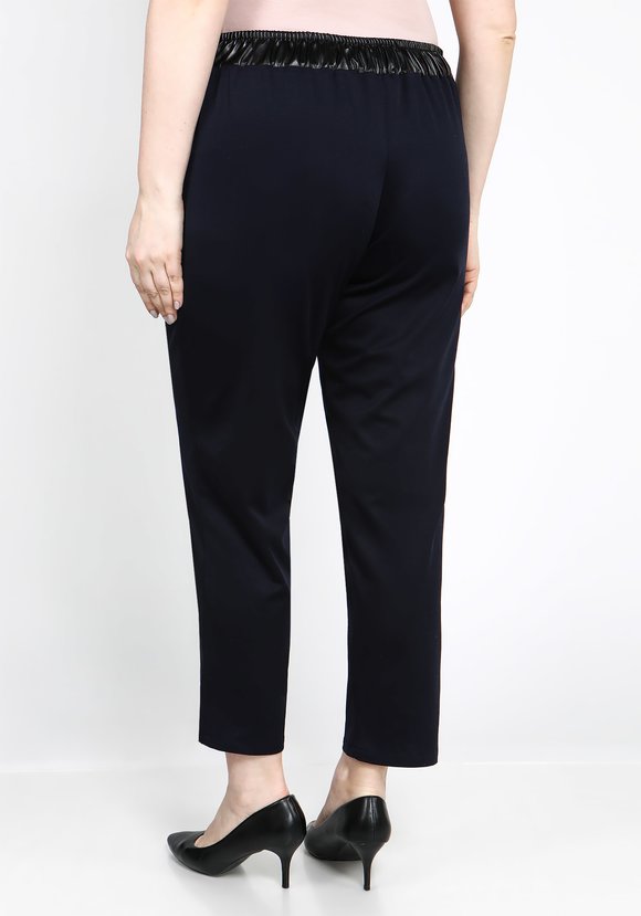 Брюки с поясом из эко-кожи шир.  580, рис. 2