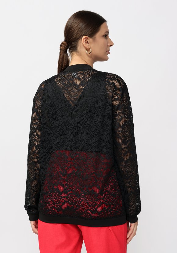 Бомбер кружевной Ребекка шир.  580, рис. 3