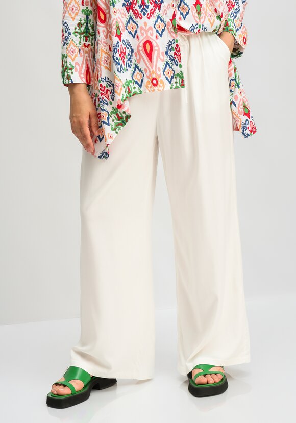 Брюки палаццо с резинкой на поясе шир.  580, рис. 34