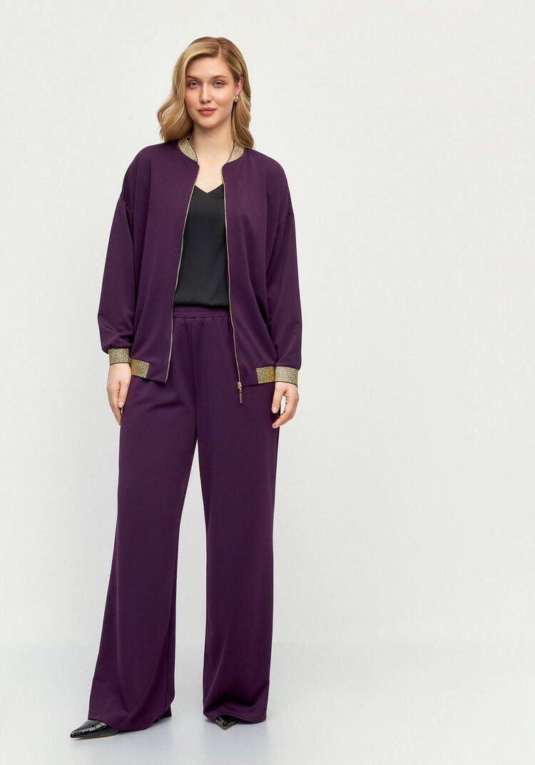 Бомбер трикотажный с ажурной спинкой шир.  750, рис. 26