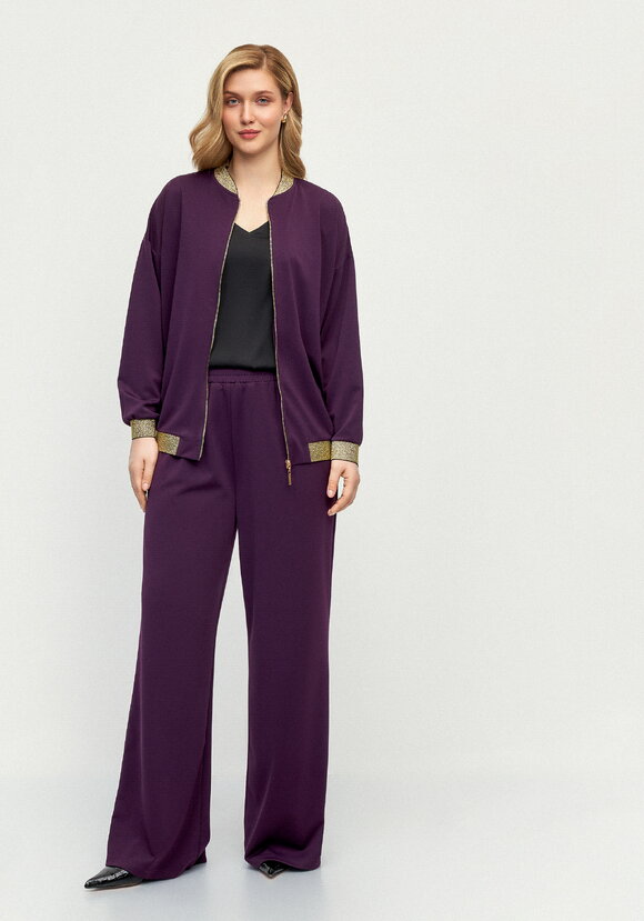 Бомбер трикотажный с ажурной спинкой шир.  580, рис. 26